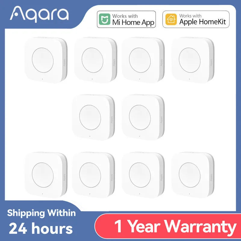 Aqara inteligentný bezdrôtový mini vypínač, Zigbee diaľkové ovládanie pre Mi Home a HomeKit