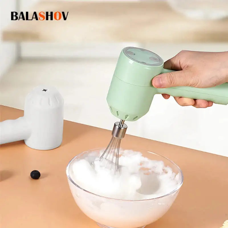 Wireless Portable Hand Blender Electric Food Mixer 3 Speeds