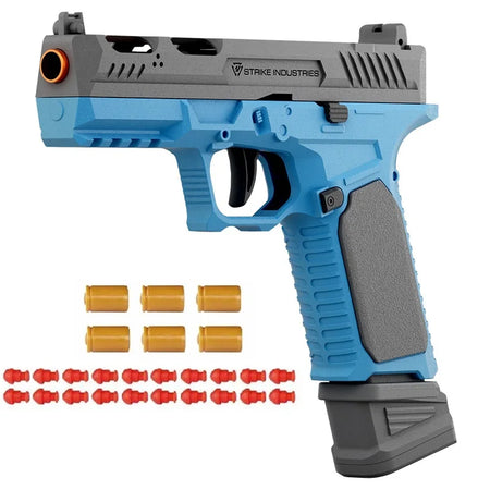 Continuous Shooting M9A3 Airsoft Pistol Shell Eject Empty Hanging Launcher Toy Gun Christmas Gift For Boys Adults Sig17 blue