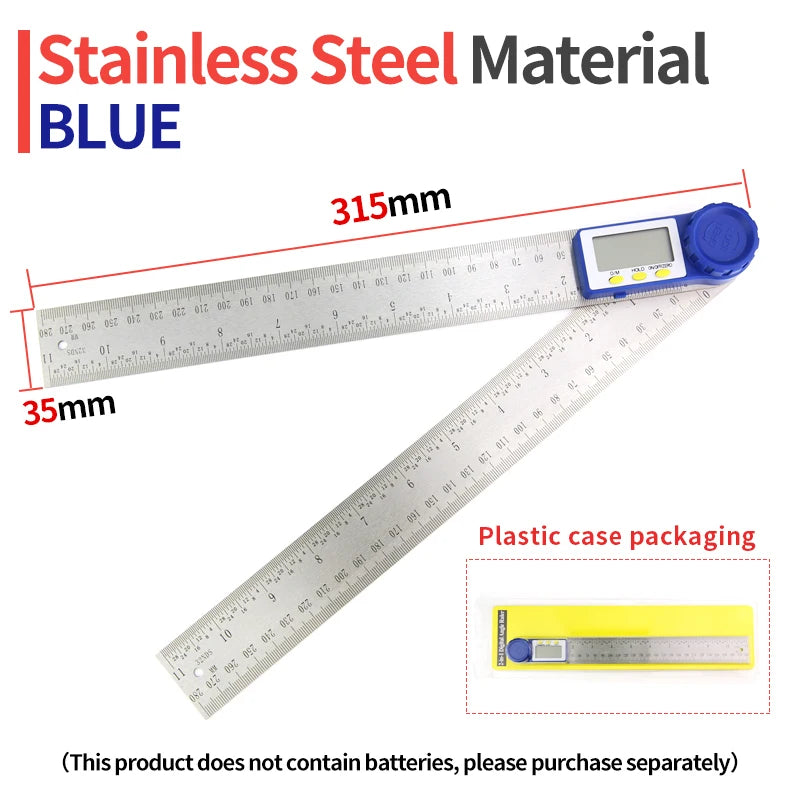 Goniometer Electronic Protractor &ndash; Digital Angle Gauge Protractor Blue P3