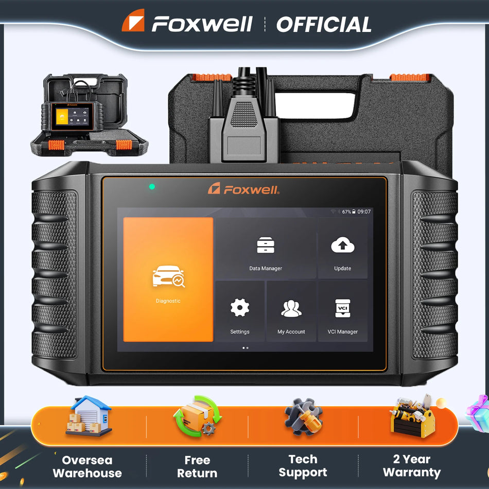 Foxwell NT710 Scanner OBD2 per Mercedes Benz Strumento Diagnostico Bidirezionale Lettore Codici Sistema Completo
