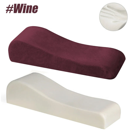 1Pair Office Chair Arm Pads &ndash; Premium Memory Foam with Cooling Gel Top Wine
