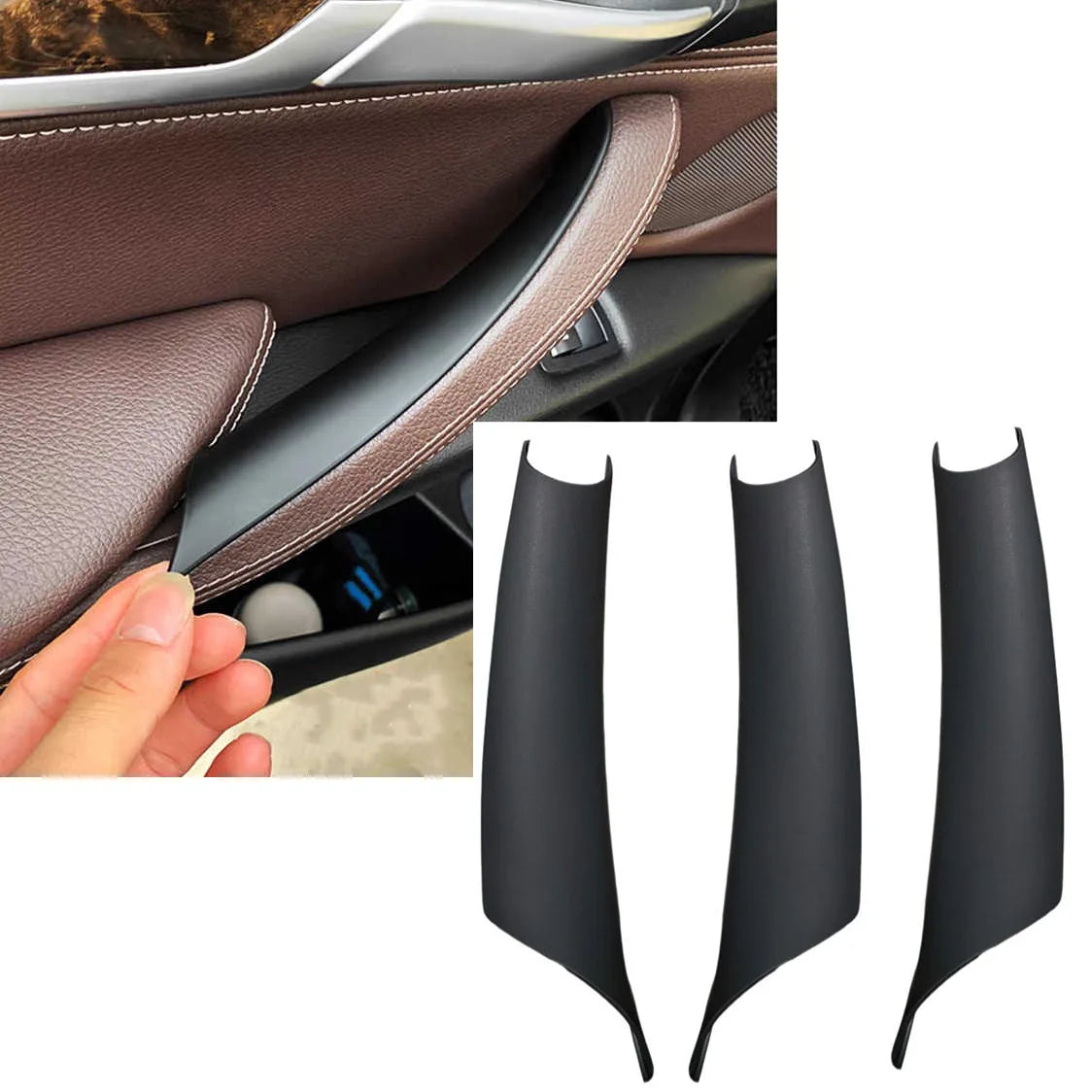 F15 F16 LHD RHD Easy Install Clip On Interior Passenger Door Handle Inside Trim Replacement for BMW X5 X6 F15 F16 2014-2018 by InterCyprus Trading Ltd