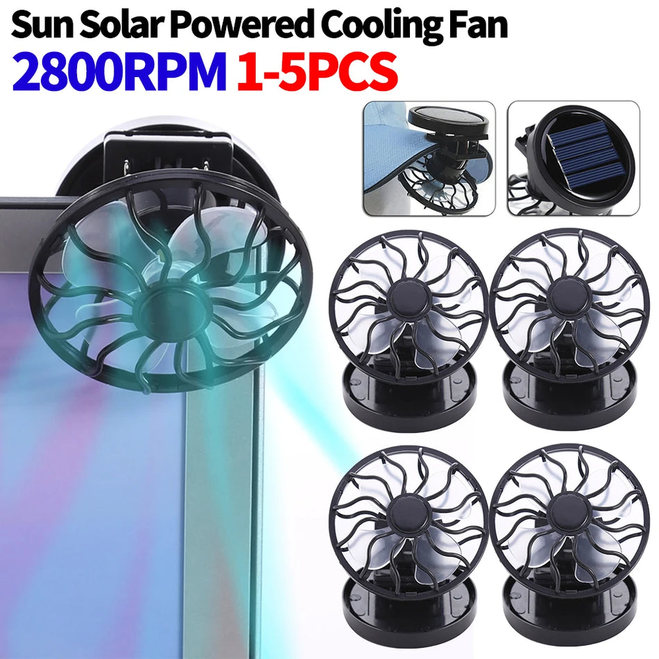 Pārnēsājamais saules enerģijas klips ventilators āra un galda lietošanai