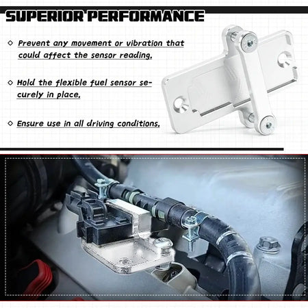 Flex Fuel Sensor Mount Bracket For GM Continental Style AC Delco 13577429 Billet 6061 57824279 by InterCyprus Trading Ltd