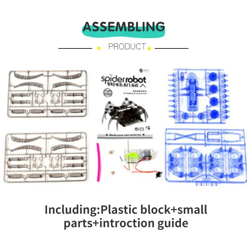 DIY Electric Robot Spider Toy - STEM Educational Kit for Kids' Christmas &amp; Birthday Gifts