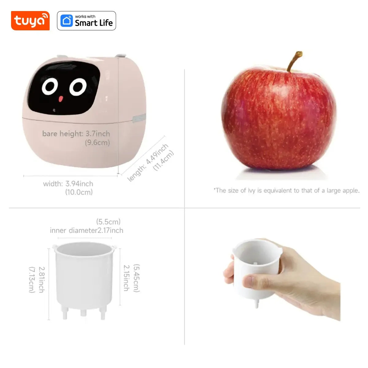 Tuya Ivy Smart Planter with AI Sensors and 49 Expressions