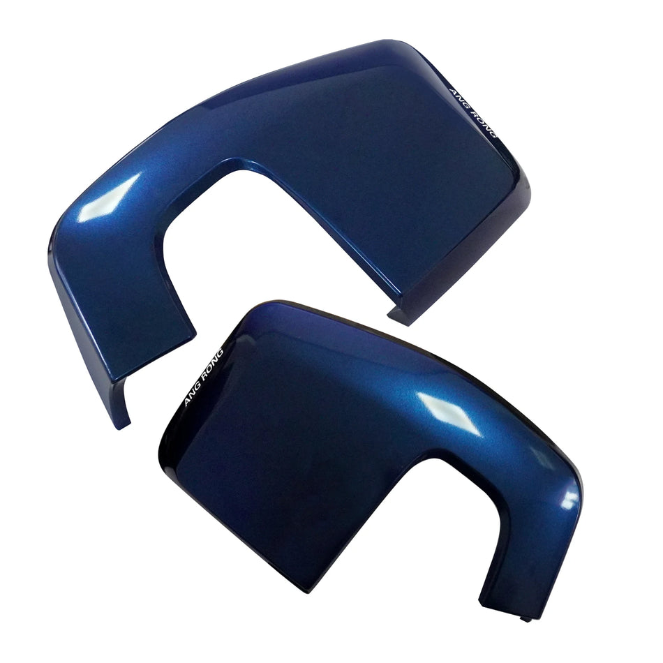 Mirror Caps for Ford Transit Custom and Tourneo Custom in Deep Blue ABS Plastic Set