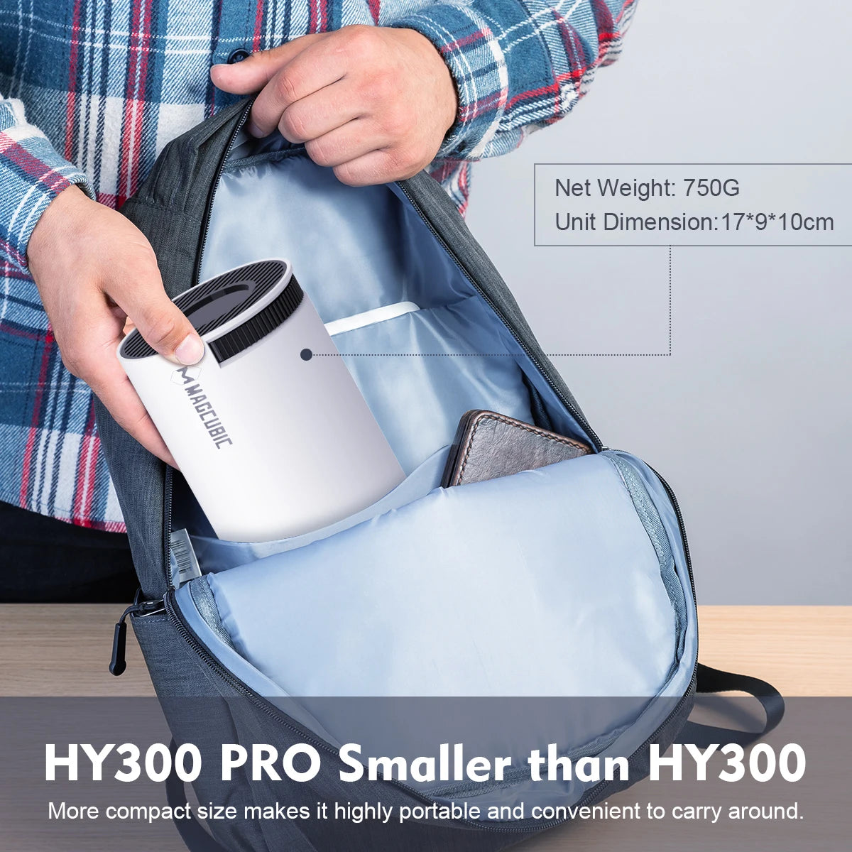 Magcubic HY300 Pro 4K Android Projector with Dual WiFi6 and Bluetooth 5.0