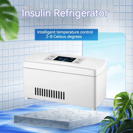 Insulin Cooler Mini Refrigerator &ndash; Portable Storage with LCD Display