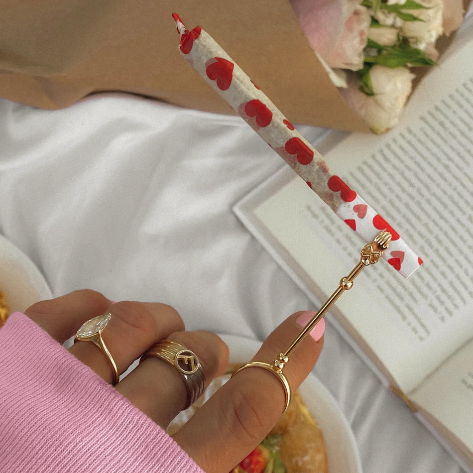 Anello portamano porta sigaro accessori in metallo regolabile