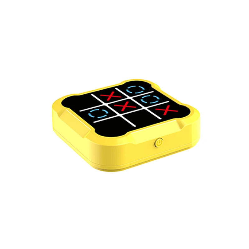 Electronic Tic Tac Toe Strategy Game for Kids - Interactive Parent-Child Brain Development Toy Yellow