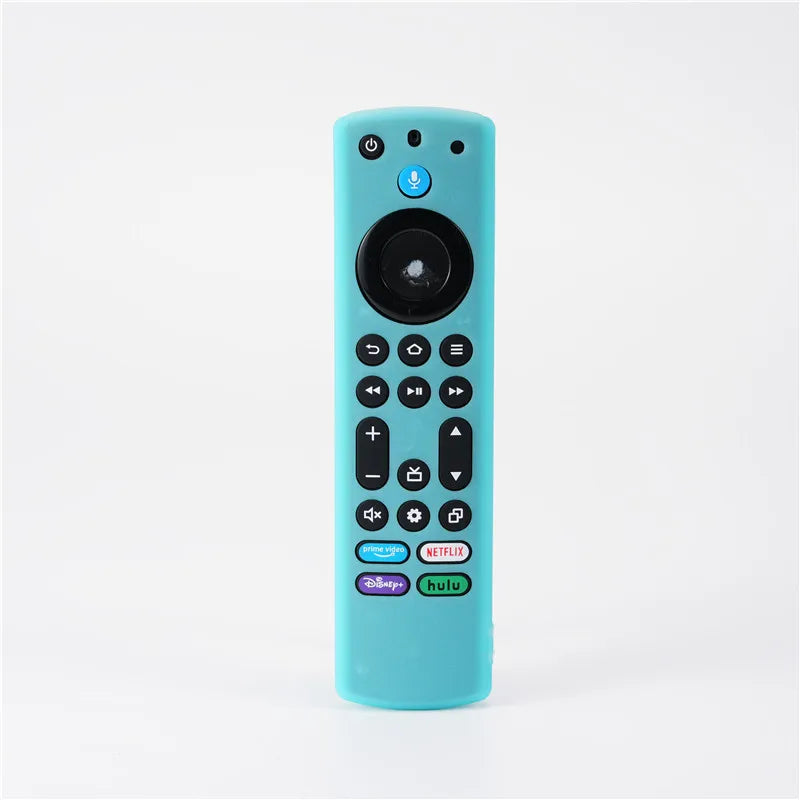 Silicone Remote Case For Fire TV 4K Max 2nd Gen &ndash; Shockproof Luminous Turquoise