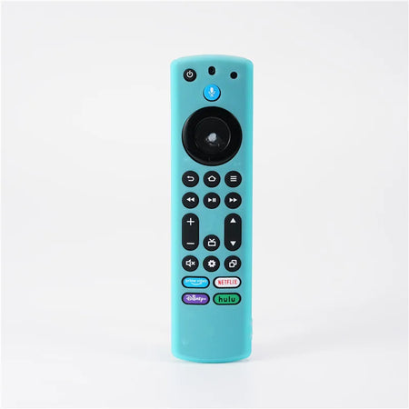 Silicone Remote Case For Fire TV 4K Max 2nd Gen &ndash; Shockproof Luminous Turquoise