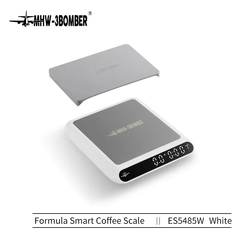 MHW-3BOMBER Coffee Scale With Timer &ndash; 0.1g Precision White Scale / 2Kg