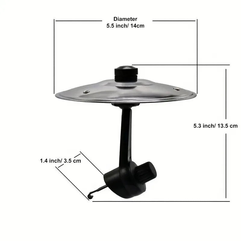 Car Collision Drum Cymbal Style Ventilation Drum &ndash; Clip On