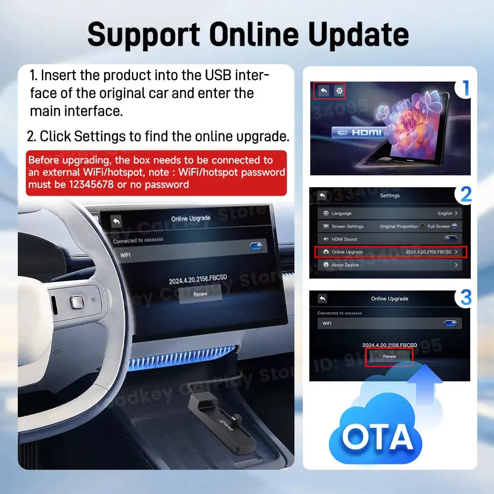 Carlinkit HDMI Wireless CarPlay Adapter For Fire TV Stick