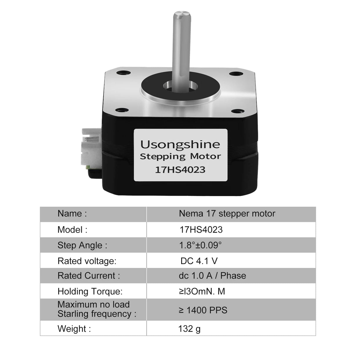 Usongshine Nema 17 Stepper Motor 17HS4401 &ndash; Precision Performance for CNC and 3D Printing