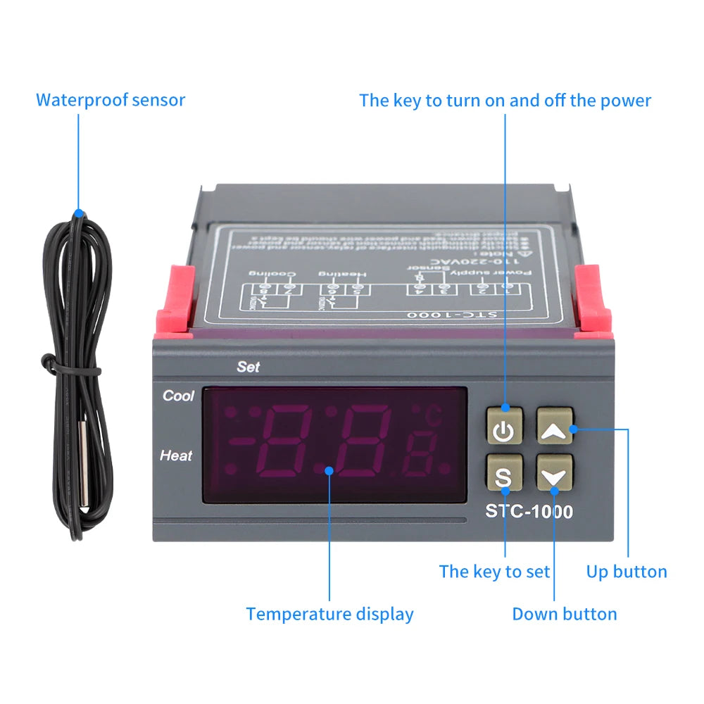 STC-1000 Temperature Controller &ndash; Multi Voltage Thermostat