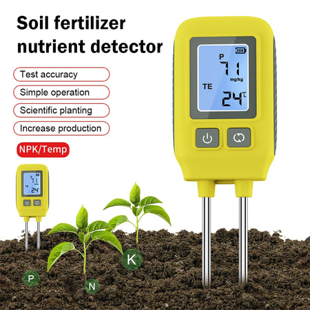 Garden Soil NPK Detector &ndash; Dual Needle Readout Meter