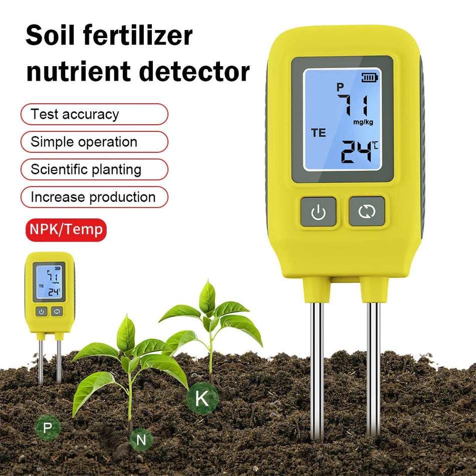 Garden Soil NPK Detector &ndash; Dual Needle Readout Meter