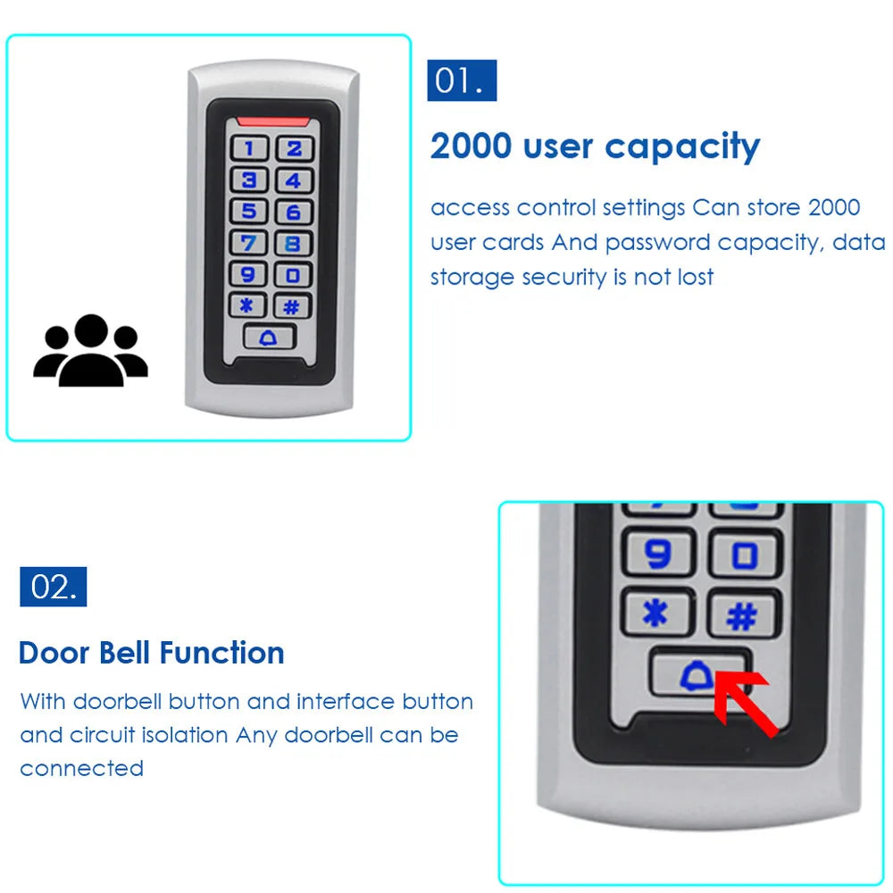 S603EM &ndash; Metal RFID Keypad Access Control With Zinc Alloy
