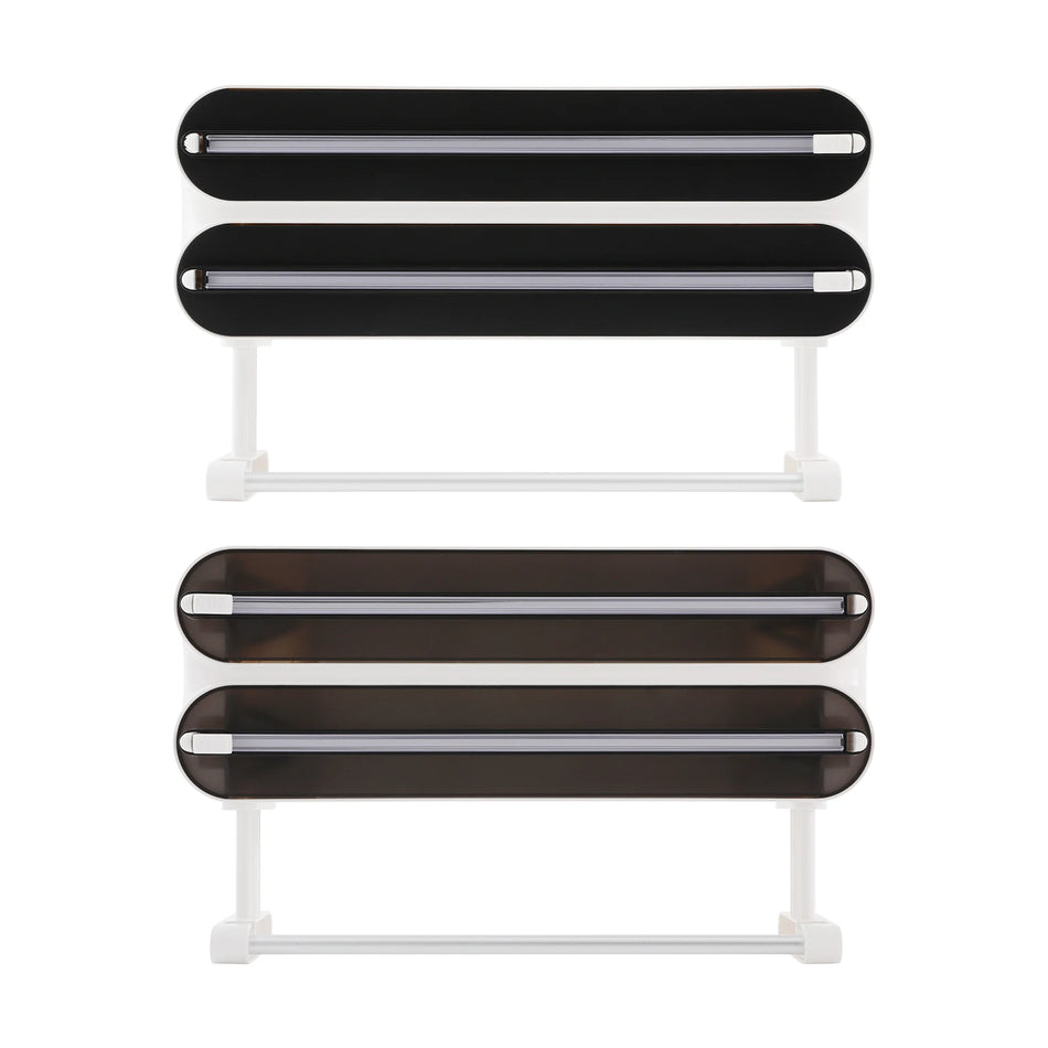 Duvara Monte Yapışkan Film Dağıtıcı 3'ü 1 Arada Rulo Tutucu 2 Kanca