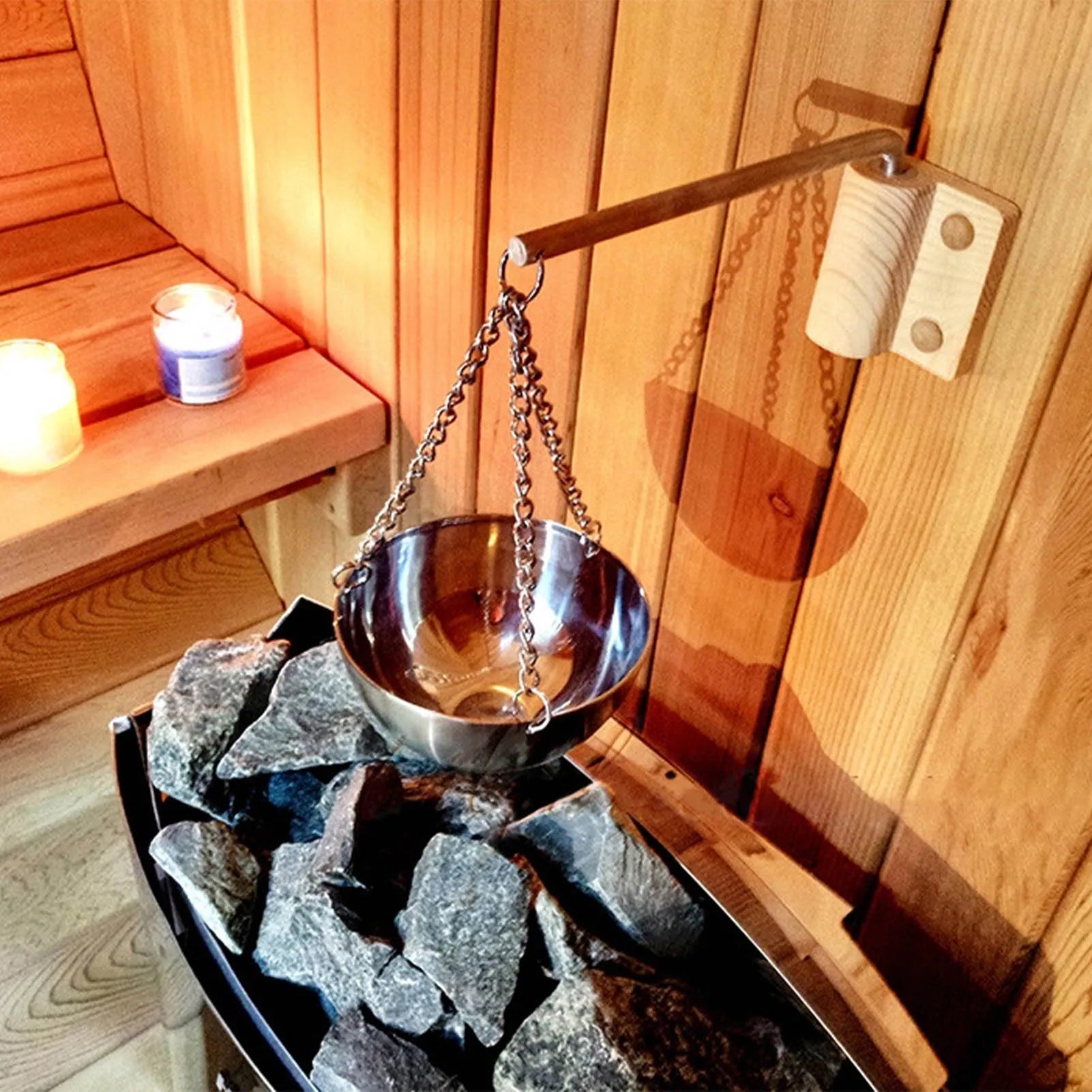 Stainless Steel Sauna Bowl Aroma Bowl Cup &ndash; Aromatherapy