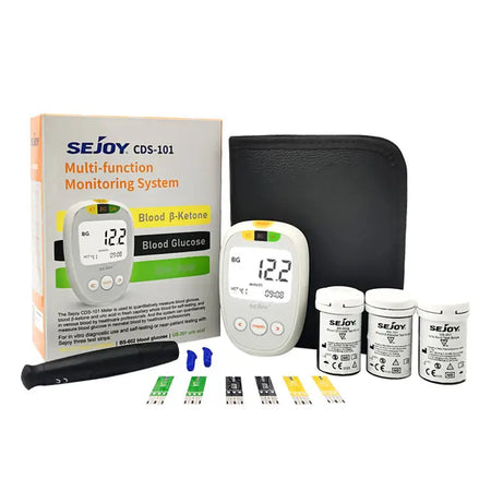 3 in 1 Glucose Ketone Uric Acid Testing Meter Kit &ndash; Comprehensive Diabetes and Ketosis Management