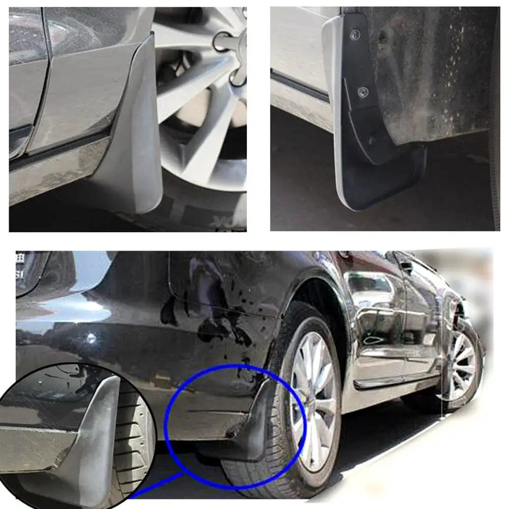 XUKEY MOLDED MUD FLAPS ACCESSORIES FOR AUDI A6 C7 2011-2015 MUD FLAP SPLASH GUARDS FRONT & REAR SEDAN AVANT QUATTRO 2012-2014 by InterCyprus Trading Ltd
