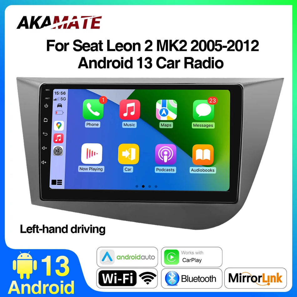 9Inch Car Radio For Seat Leon MK2 2005-2012 - CarPlay