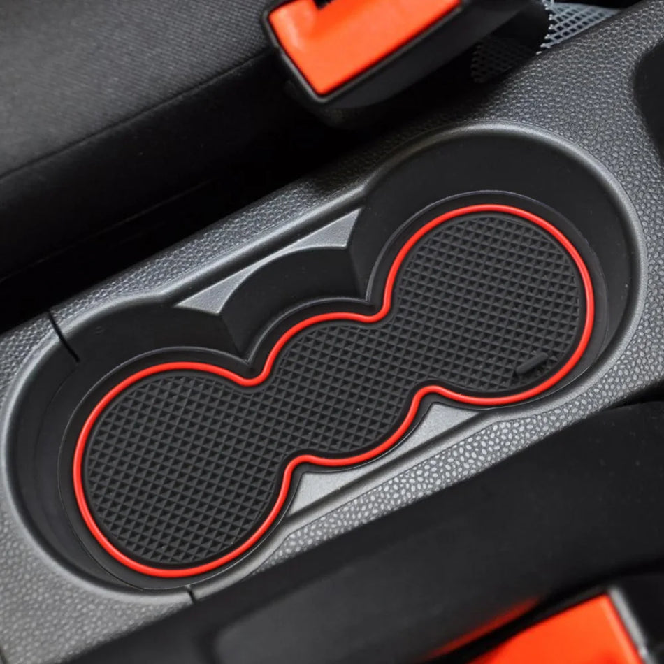 Kit tappetini antiscivolo con lattice per interni Ford Fiesta, 14 pezzi, 2008-2015, durevole