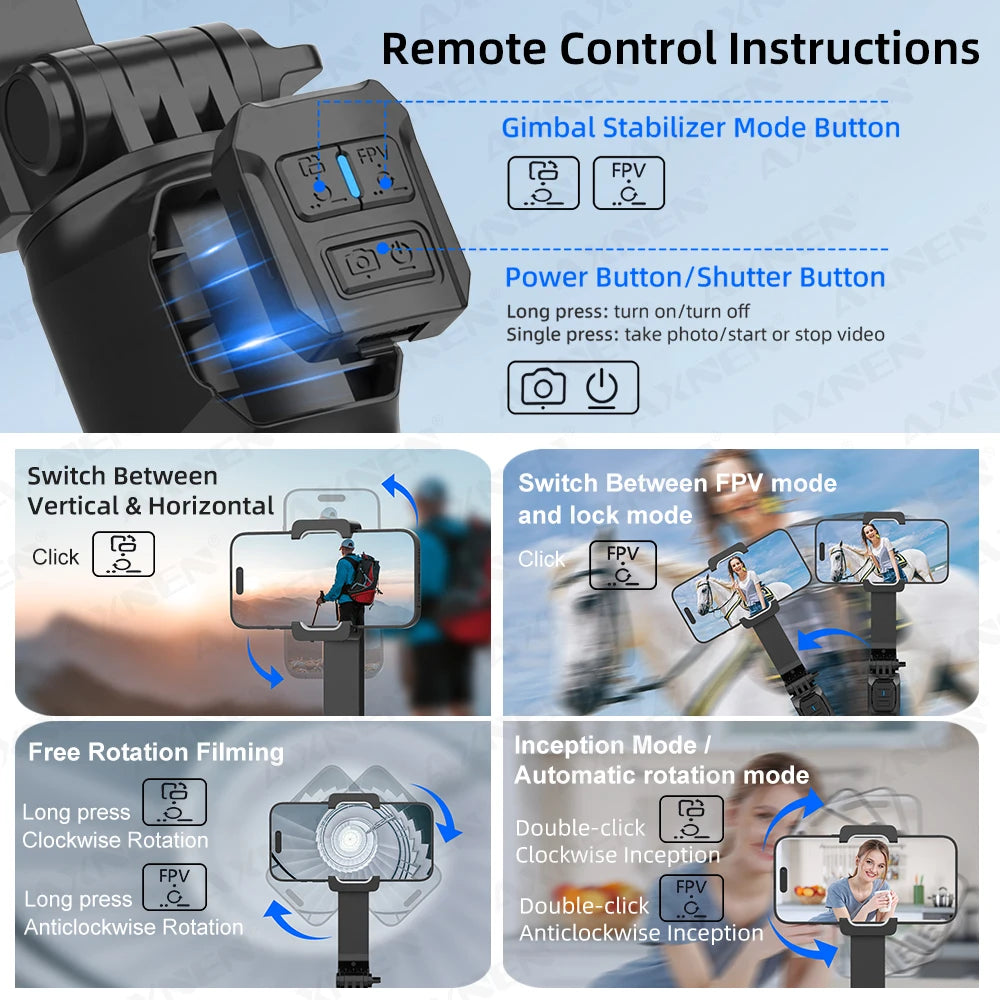 AXNEN HQ2 Series Mobile Phone Stabilizer &ndash; Smooth Video Capture