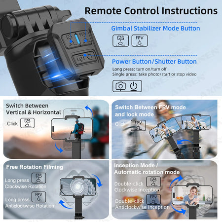 AXNEN HQ2 Series Mobile Phone Stabilizer &ndash; Smooth Video Capture