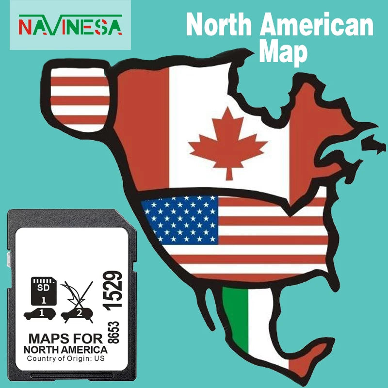 GM 8653-1529 North America Maps SD Card - 2023 Update for GM 8653-1529