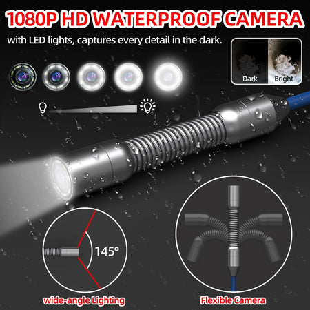 Sanyipace S8417D Sewer Pipe Camera &ndash; DVR 16GB Recording