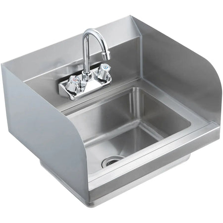 Stainless Steel Wall Mount Hand Sink With Faucet
