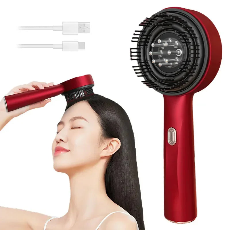 Vilnason Electric Vibration Massage Comb &ndash; Red Light Mode
