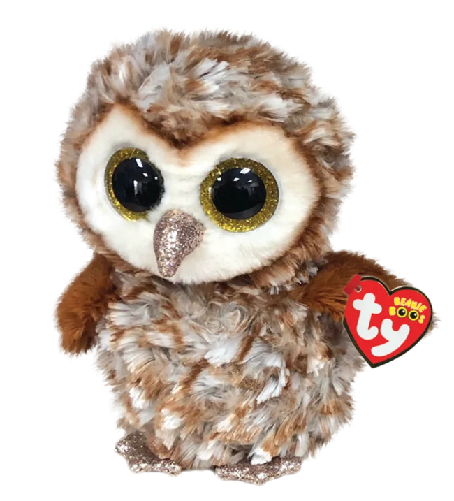 Ty Beanie Boos Owl Plush Toy - 15cm Stuffed Animal percy / 15cm