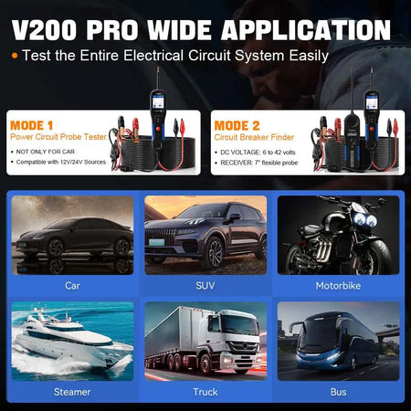 VDIAGTOOL V200 Pro Auto Circuit Tester &ndash; Open Short Test