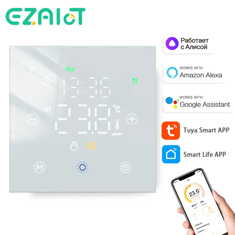 Smart Floor Heating Thermostat WiFi Tuya &ndash; Alexa Ready