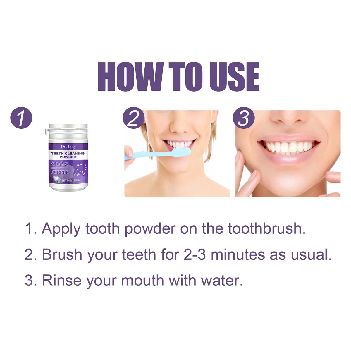 Teeth Whitening Powder &ndash; Effective Dental Plaque Removal
