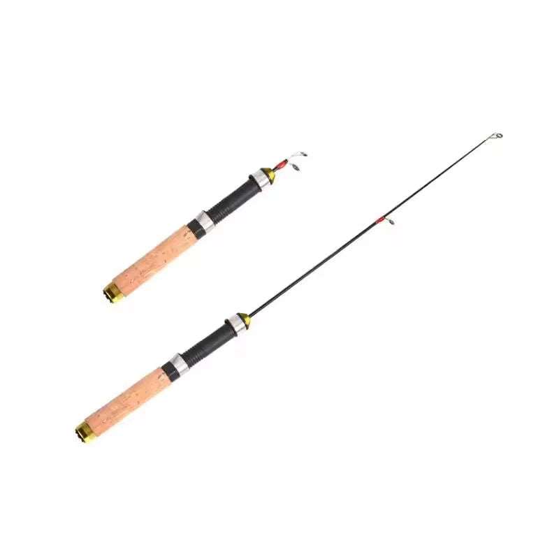 60cm Mini Shrimp Fishing Rods - Carbon Telescopic Ice Fishing Pole