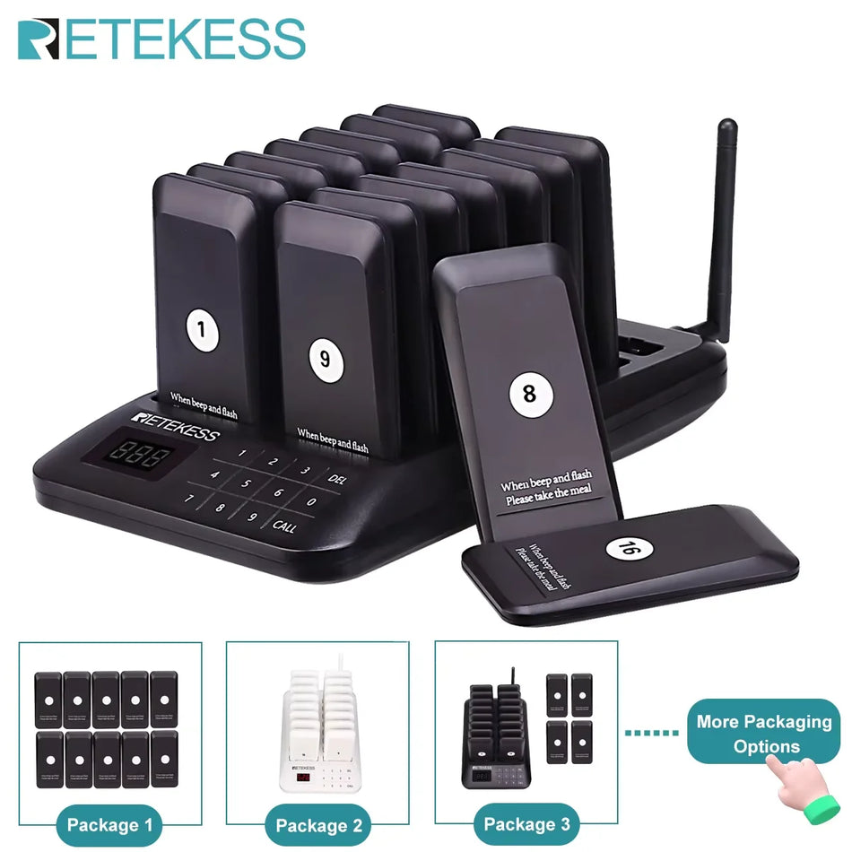 Retekess TD157 Restaurant Pager &ndash; Extended Range Paging