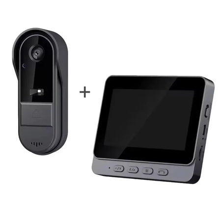 Wireless Intercom Doorbell - HD Night Vision, Waterproof 4.3&quot; IPS Screen, Smart Home Security IP65 waterproof