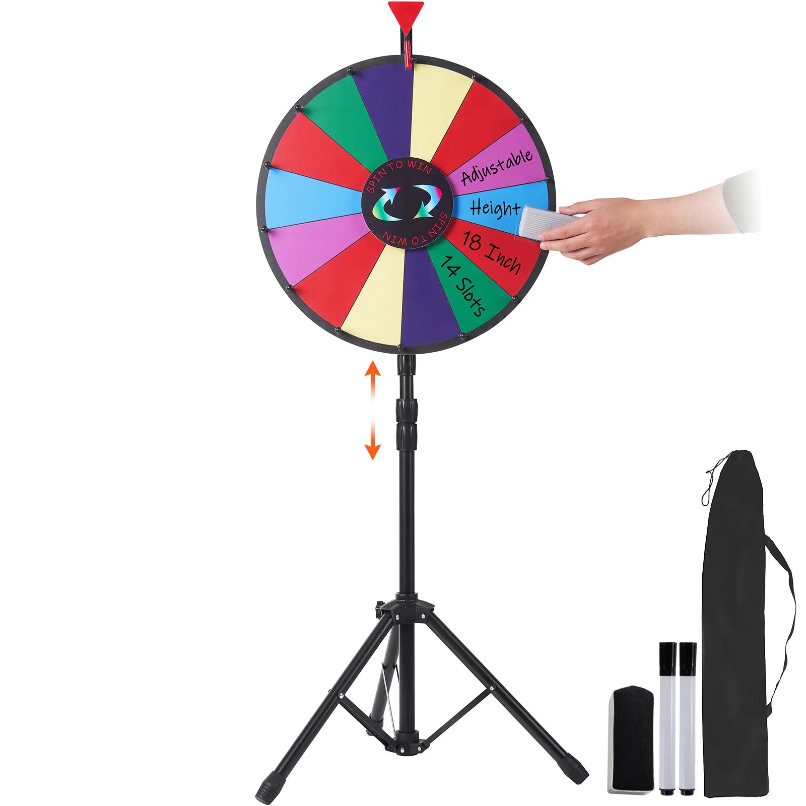 SucceBuy 18 Inch Tabletop Color Prize Wheel &ndash; 14 Slots 24 Inch Prize Wheel / CZECH REPUBLIC