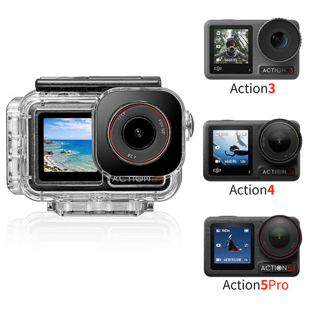 60m Waterproof Case For DJI Osmo Action &ndash; Two Claw Adapter