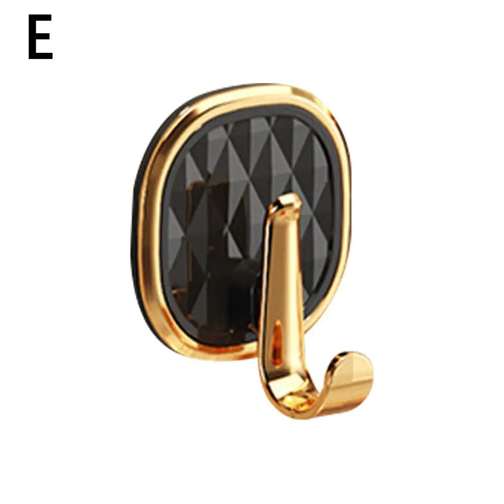 Luxury Punch-Free Wall Hooks &ndash; Strong Sticky Design for Easy Installation E