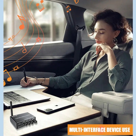 KEBIDUMEI Bluetooth 6.0 Audio Receiver AUX/RCA/USB U-Disk/6.5 Mic Karaoke/Coaxial DSP Wireless Adapter With IR Remote Control by InterCyprus Trading Ltd