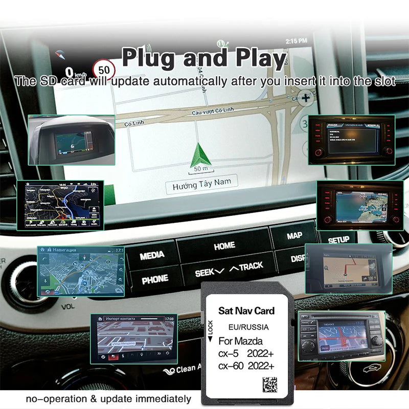 Navigation SAT NAV Mazda CX-5 CX-60 2022 GPS Card &ndash; EU Map